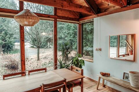 STUNNING Post & Beam Retreat: Short Walk to Beach!