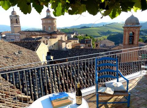 The breath-taking terrace in Offida