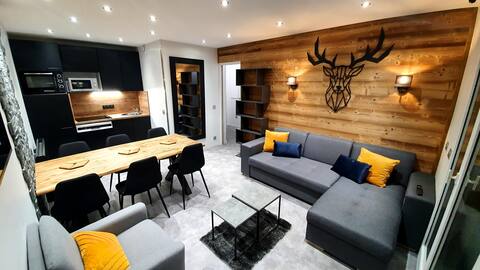 Renovated duplex 6 pers, runway foot