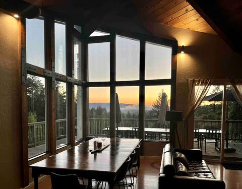 Epic Santa Cruz Mountain Views in Rustic Home