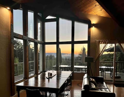 Epic Santa Cruz Mountain Views in Rustic Home