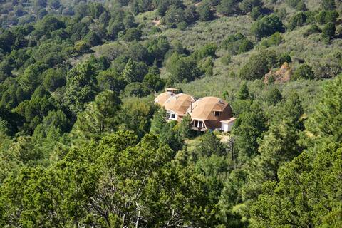Huge, remote mountain dome retreat.