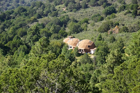Huge, remote mountain dome retreat.