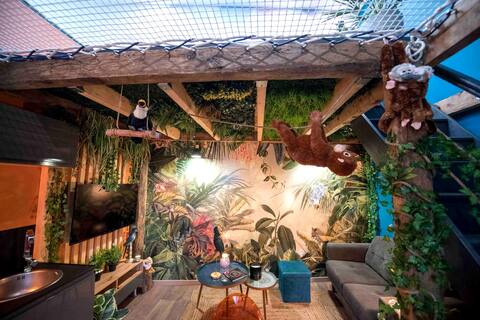 ⭐️JUNGLE ROOM ⭐️cocon zen ⭐️proche Lyon⭐️