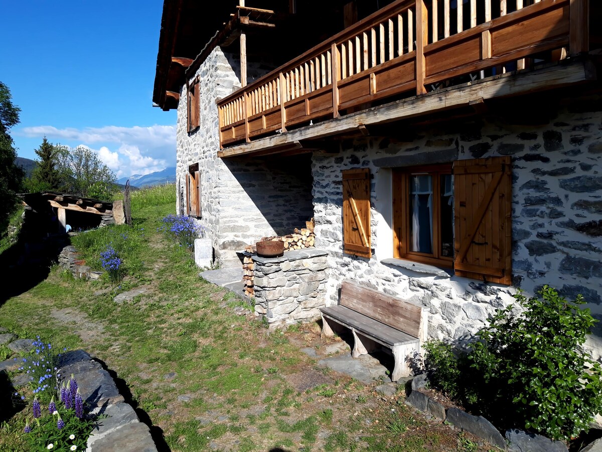 Popular Airbnb listing: Apartment in chalet close to La Rosière San Bernardo in Montvalezan
