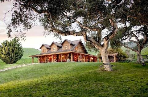 Gorgeous Log Home on Working Ranch + Farm