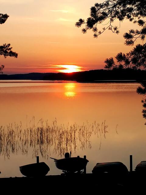 Amazing Lake View at Finland's beautiful nature