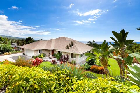 Luxury Home, Heated Pool&Spa, OceanView, Kona town