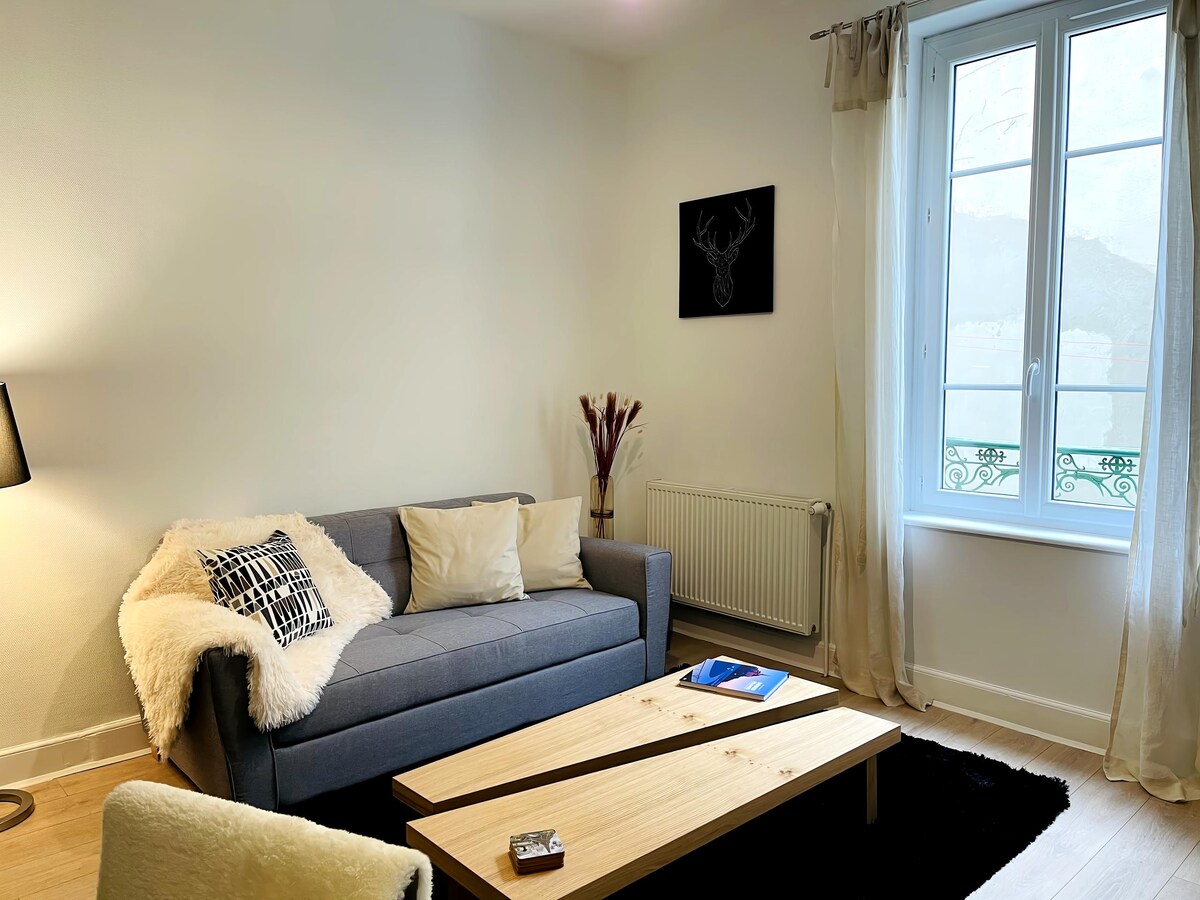 Popular Airbnb listing: Apartment-Comfort-Private Bathroom-Terrace in Vichy