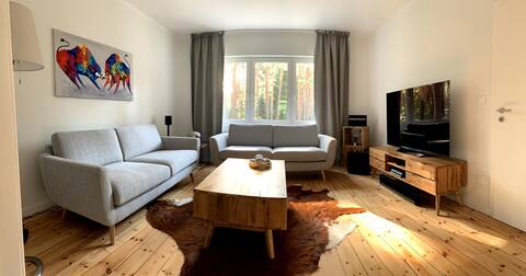 House by the forest Living with terrace and garden