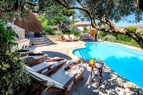 Villa Family Trogir, pogled na more,bazen,