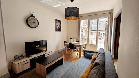 Propriété Airbnb réussie: Gien T2 Stark Apartment Downtown à Gien