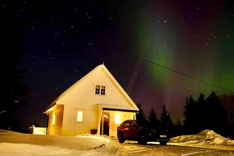 Evenes Airp. Northern lights on the way to Lofoten