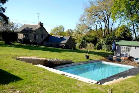 Private and heated pool house