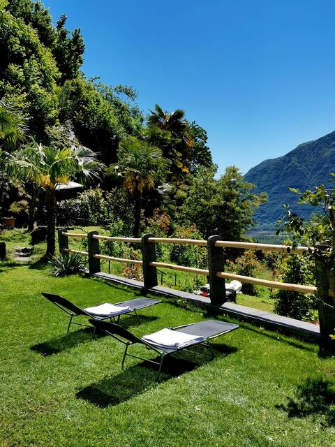 Casa Del Lupo, surrounded by greenery
