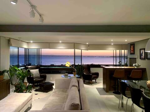 Panoramic view of the sunset