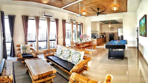 Bali Villa -Bbq/KTV/Jacuzzi/Pool Table/Cinema
