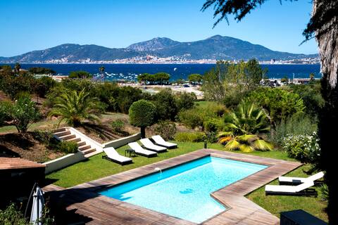 Porticcio centre: sea view, private pool