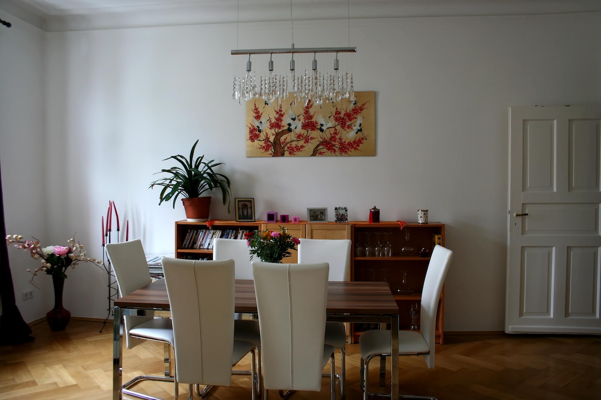 Popular Airbnb listing: Spacious Vintage City-Apart. for 2-4 ppl in Untersendling