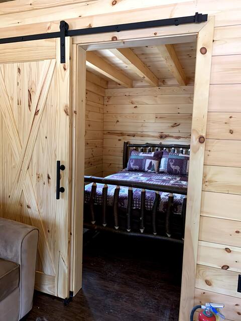 “A little cabin in the woods”