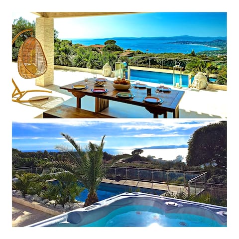 Villa 5*. Sea view. Heated pool. Jacuzzi. Sauna.