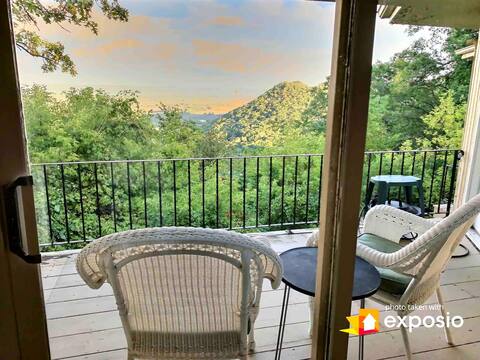 Bluff top home with expansive views
