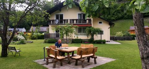 Large house, quite surrounding, beautiful garden