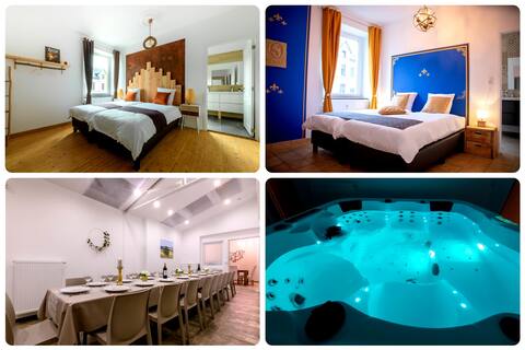 Le Zythogite: 23 pers, 9rooms jacuzzi billiards