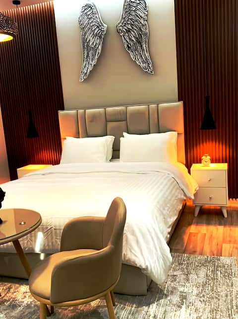 Luxury hotel apartment with smart entrance