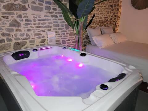 Enjoy a sweet night with a hot tub