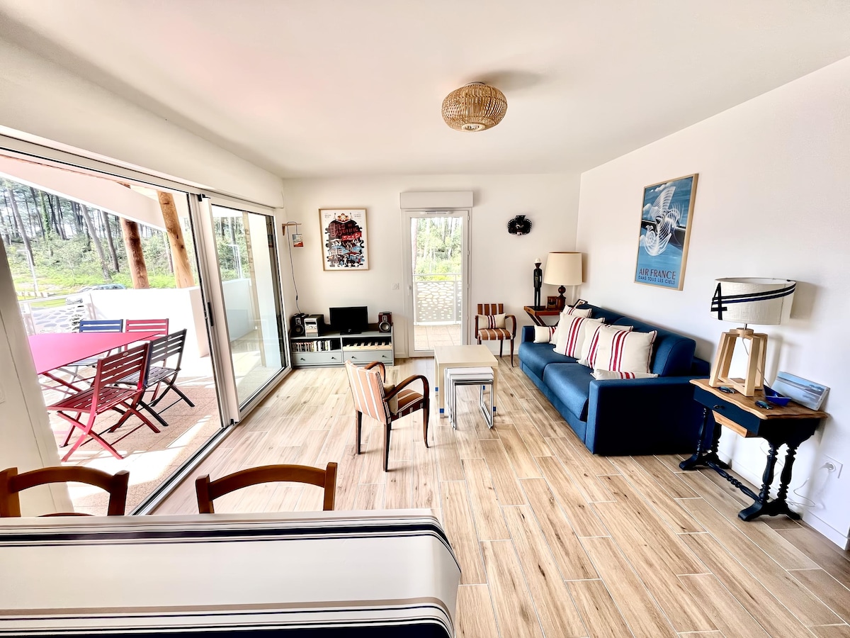 Annuncio Airbnb popolare: Large 2-bedroom apartment comfort - 300 m to beach and golf a Seignosse