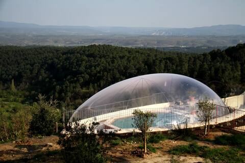 Maison Rose, 13 people, air conditioning, pool, and spa