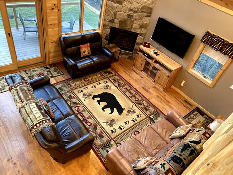 Lakeside lodges-Timber Cabin Back Lake Waterfront