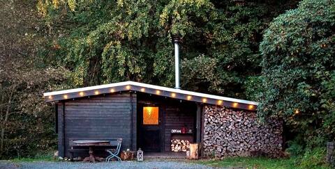 Forest hut on the lake - glamping