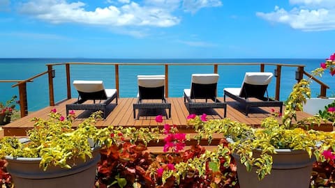 Stunning Oceanfront Villa+ Private Beach Access