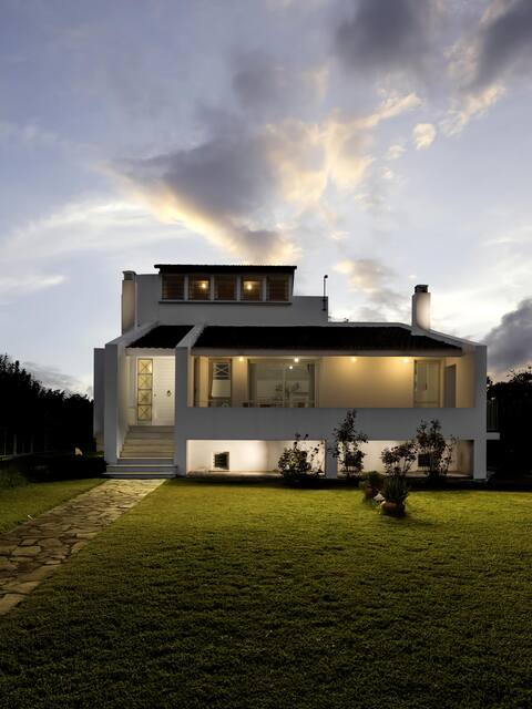 Holiday home next to orange tree orchard with pool