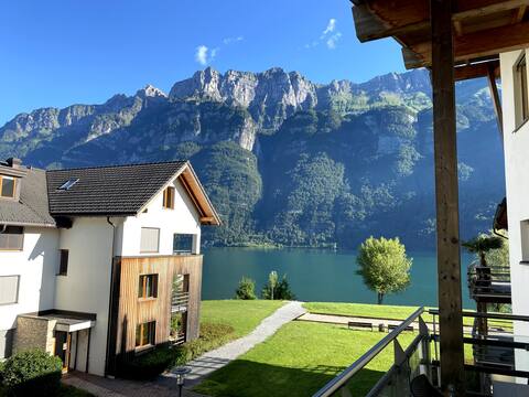 Maisonette with sauna, whirlpool tub, mountain &lake view!