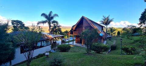 Wooden chalet with pool and "spa" Cond. gated