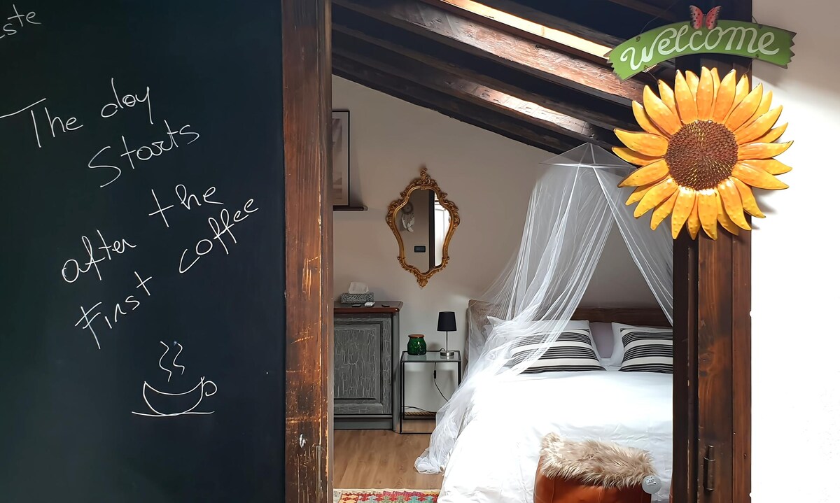 Popular Airbnb listing: Boho chic attic in the city center - La Cocotte in Trieste