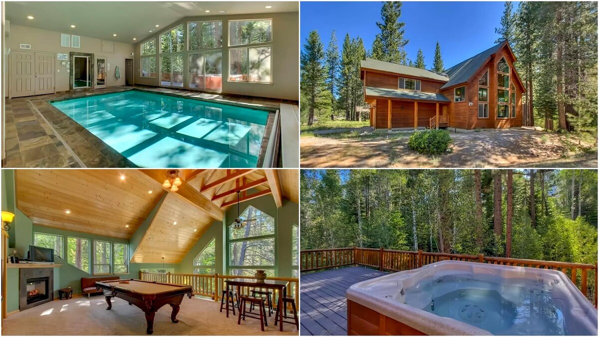 Riverfront 6BD Indoor Heated Pool, Sauna & Hot Tub