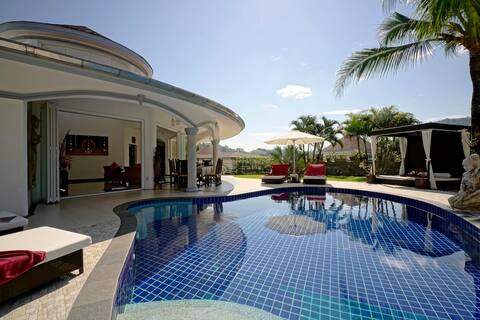 Luxurious quiet pool-villa Orchid, 7/7 maid/butler