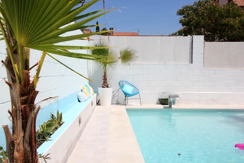 Detached house, private pool and air acondic