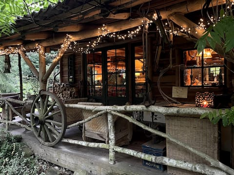 Unique cabin in the woods