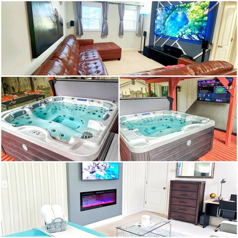 Ground-Level Fenced Smart Home w/Hot Tub
