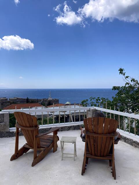 “İkiodabiravlu” Entire stone house with sea views