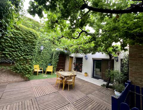 Charming garden house.