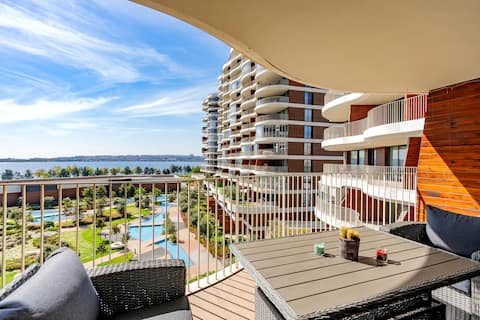 Golden Stone House Sea,Lake And Garden View