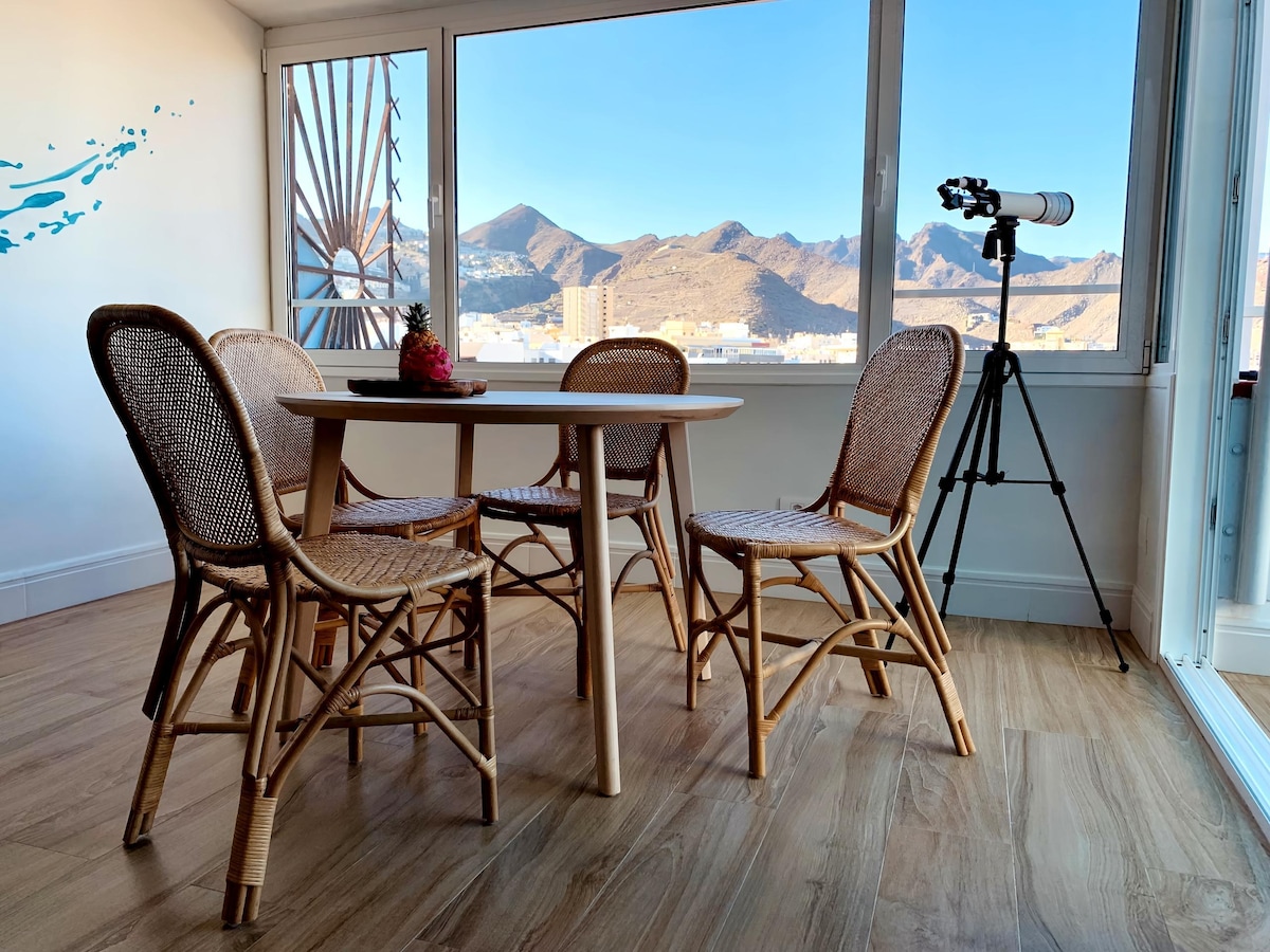 Top Airbnb: Penthouse, Terrace, Panoramic Views, Parking in Santa Cruz De Tenerife