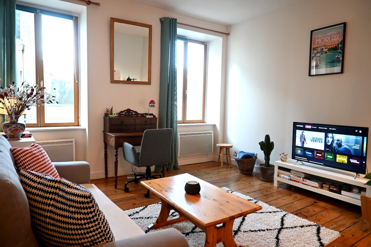 Popular Airbnb listing: Hypercenter apartment in Morlaix