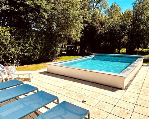 Beach house with heated pool